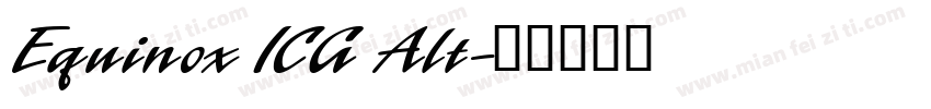 Equinox ICG Alt字体转换